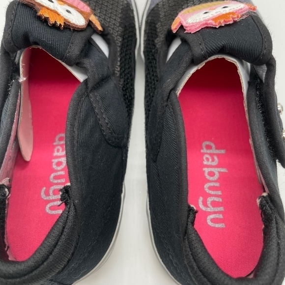 NIB dabuyu  Little Kid Girl Shoes Bedazzled Patch Hook and Loop Closure Owl. 13 - Picture 9 of 10